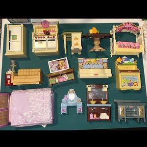 Fisher Price Loving Family dollhouse pieces. HUGE LOT